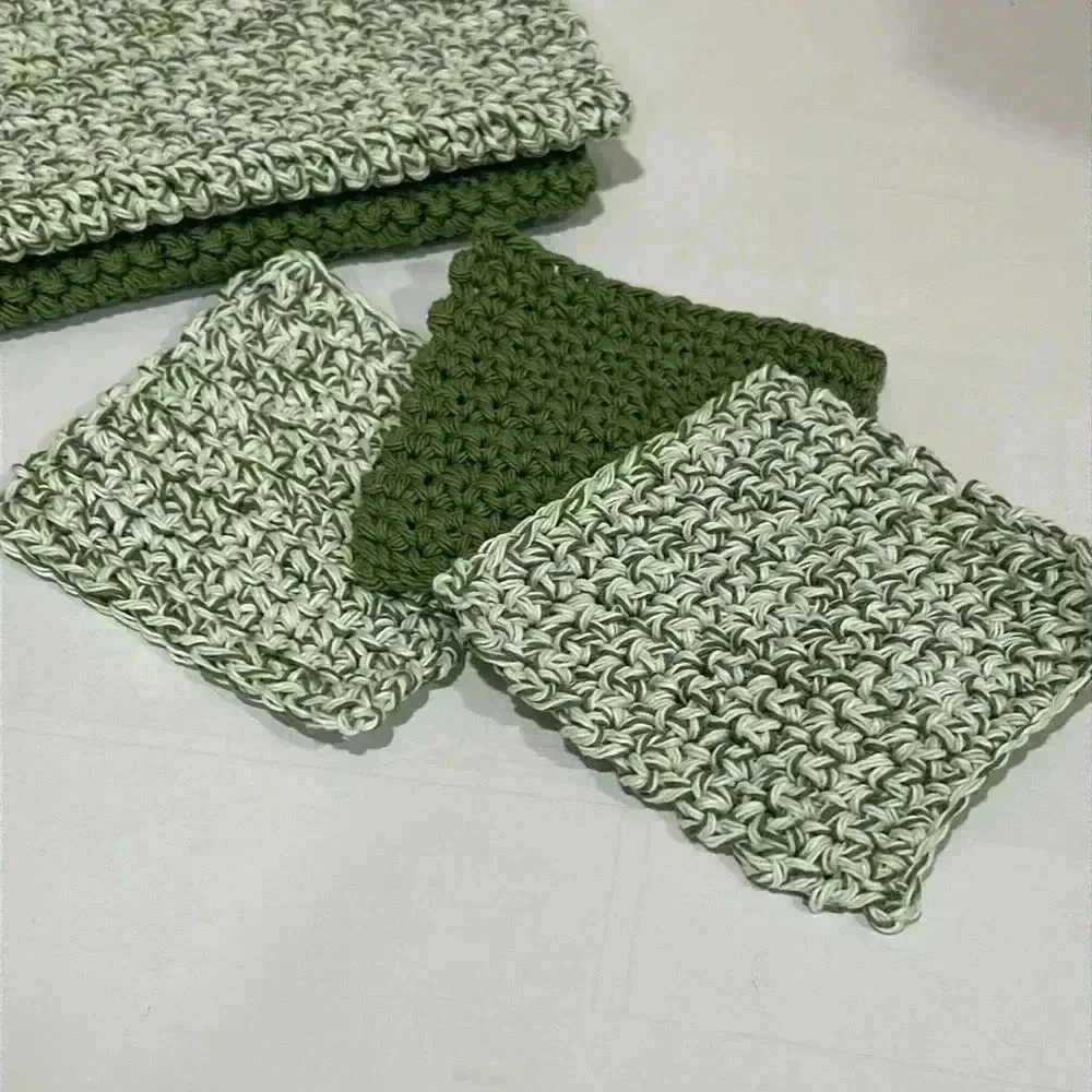 100% Cotton Handmade Washcloths & Face Scrubbies
